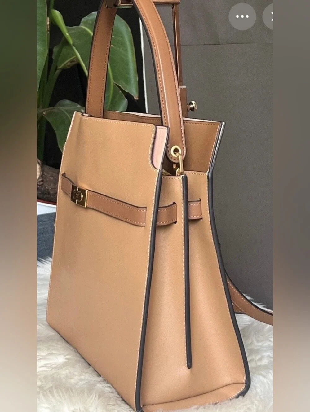 Tory Burch Lee Radziwill Double Bag in Tiramisu